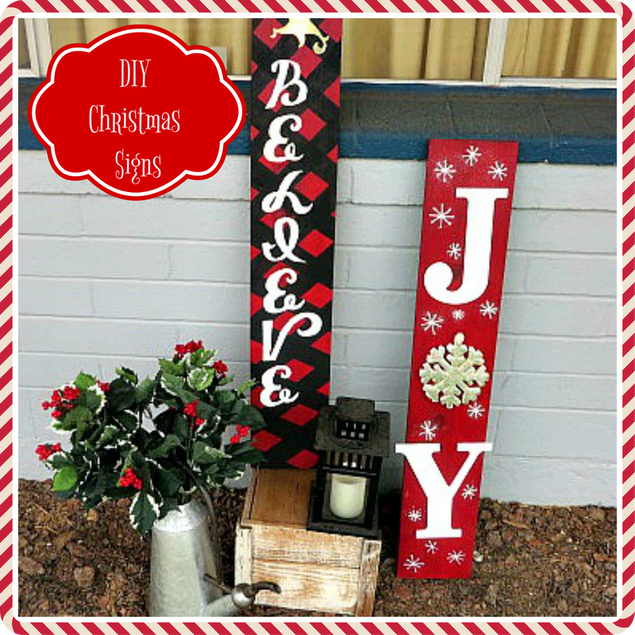 DIY Christmas Word Decorations