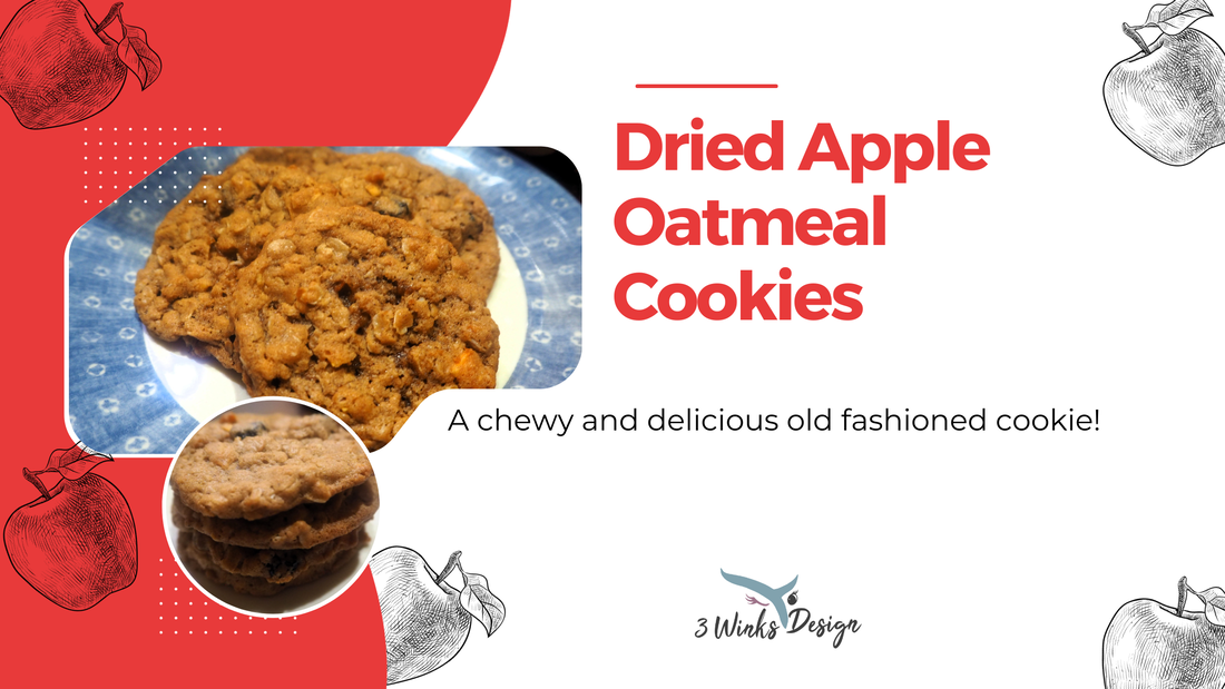 Dried Apple Oatmeal Cookies