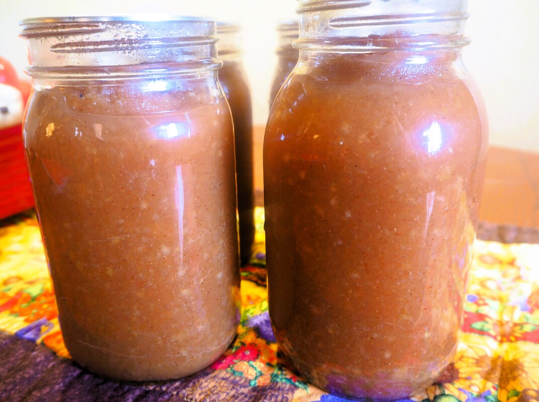 Cinnamon Applesauce from the pulp in the juicer