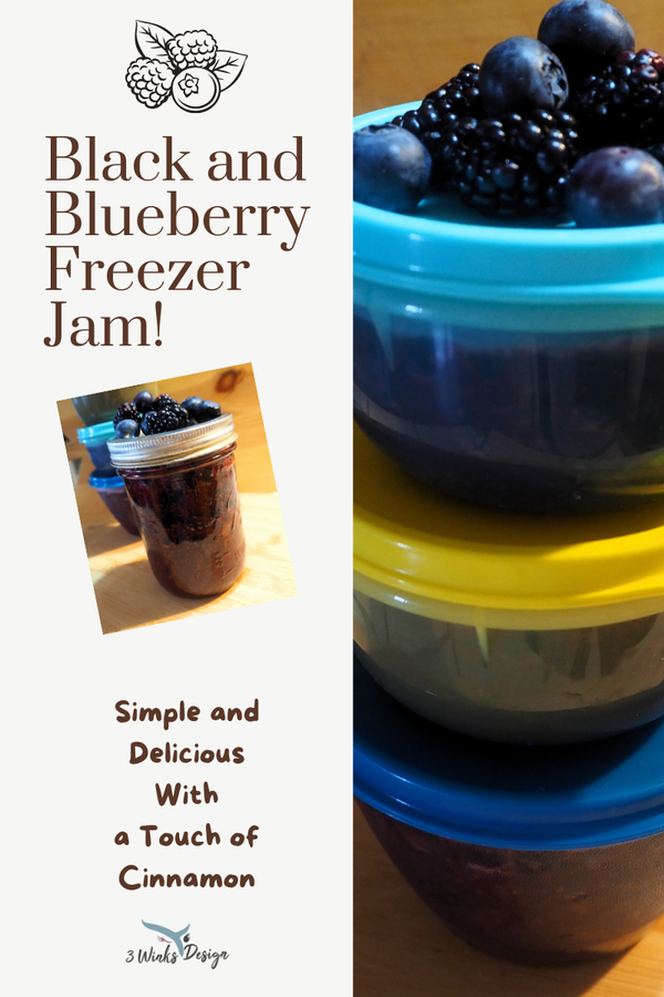 black and Blueberry Freezer Jam
