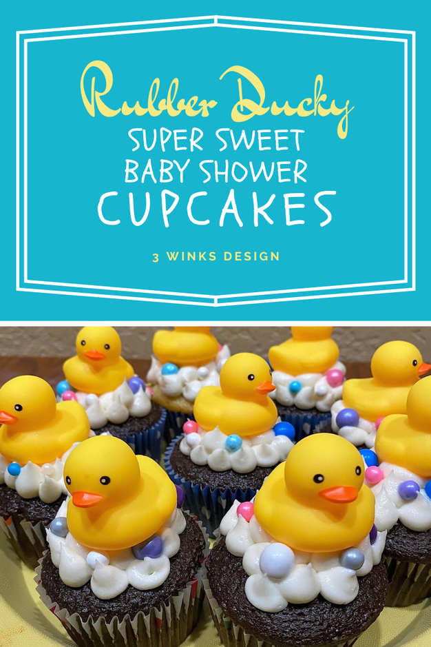 Party Picks Small Yellow Ducky Cupcake Toppers Set of 24 Baby Shower Appetizer Picks Rubber Duck Theme Gender Neutral Shower 