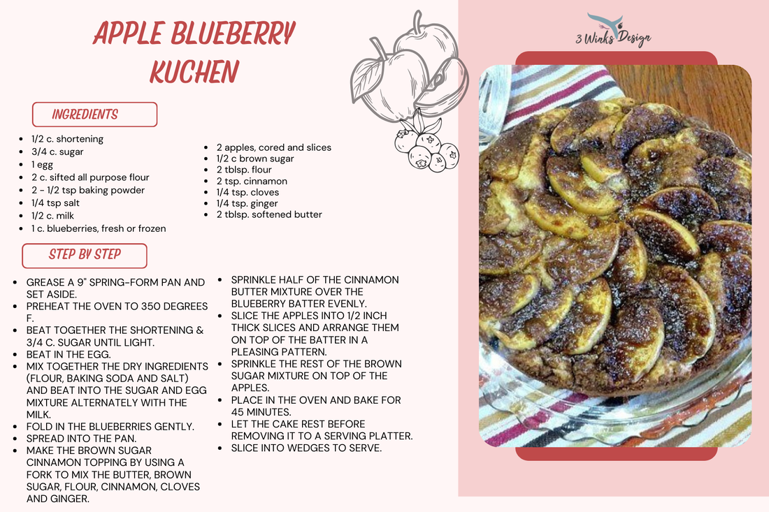 Apple Blueberry Kuchen