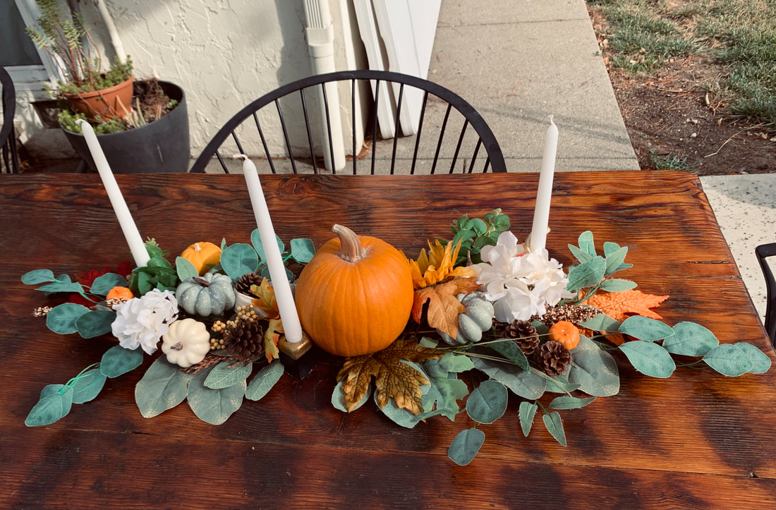 An easy and affordable Thanksgiving Centerpiece