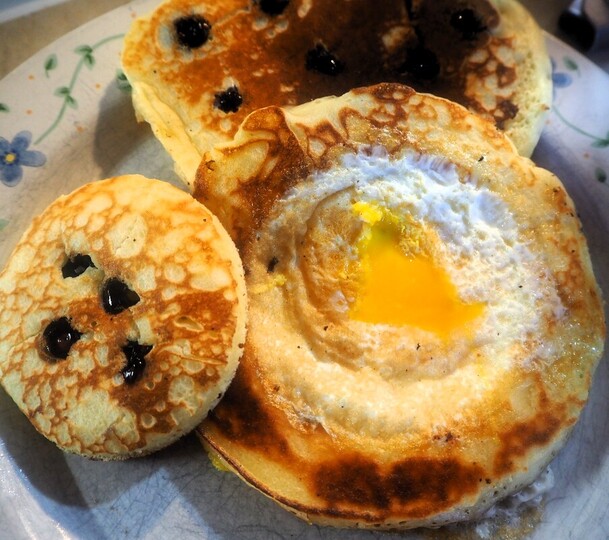Eggs in a Pancake Nest