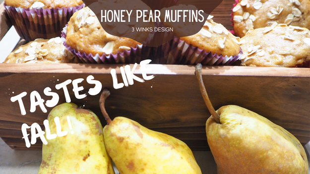 Honey Pear Muffins