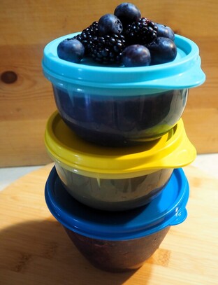 Black and Blueberry Freezer Jam