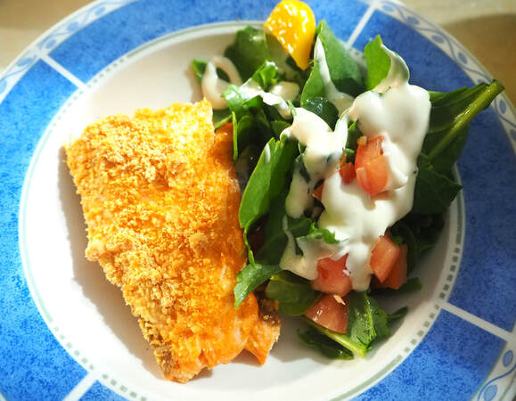 Beet Salad with Salmon