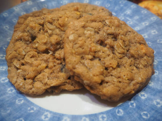 Dried Apple Oatmeal Cookies