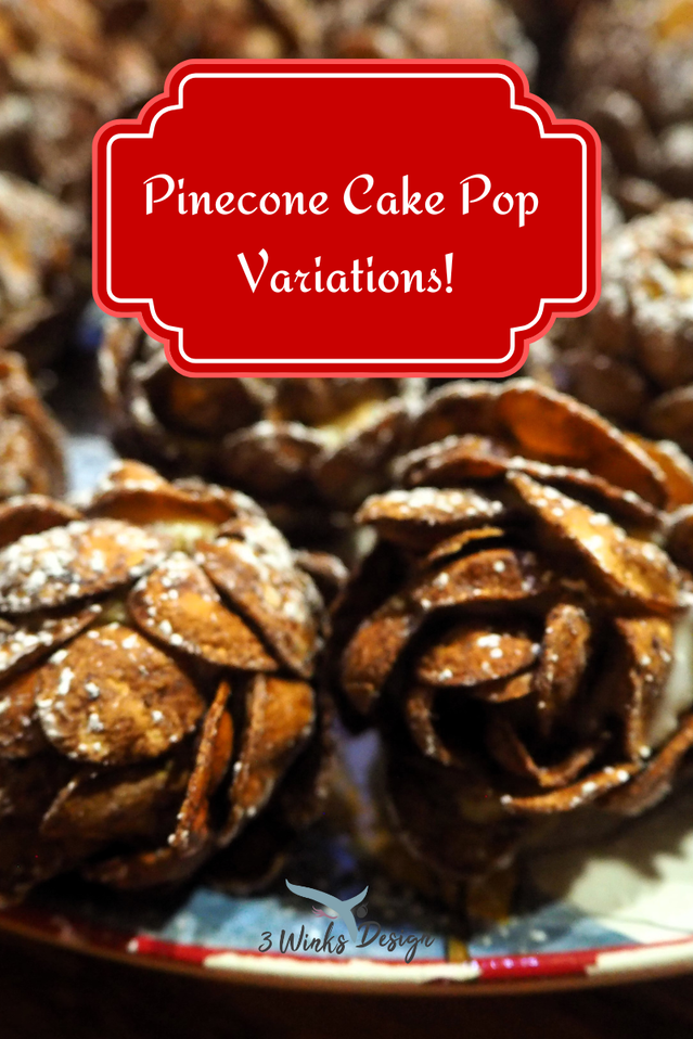 pinecone cake pop