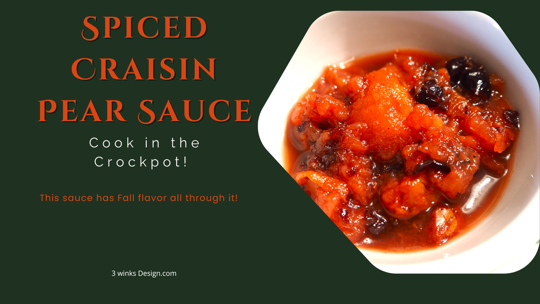 Spiced Craisin Pear Sauce