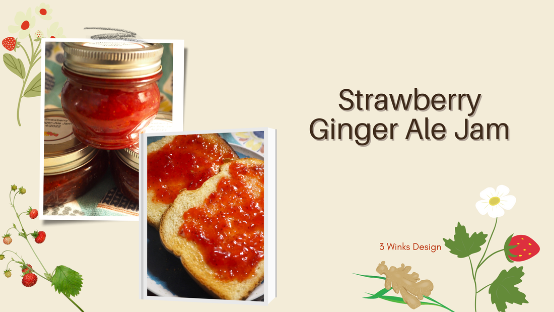 Strawberry ginger ale jam