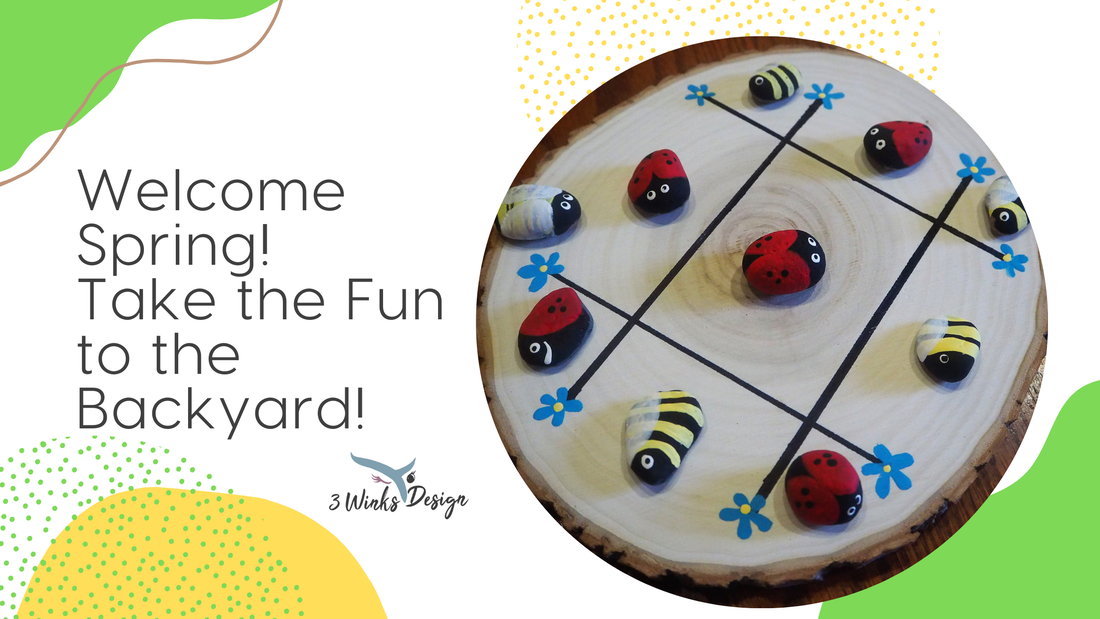 ladybugs and bees tic-tac-toe
